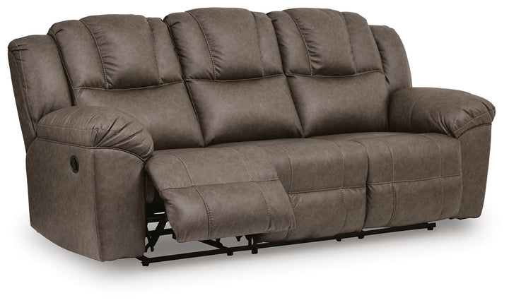 Lowilla Reclining Sofa - Dark Brown (3)