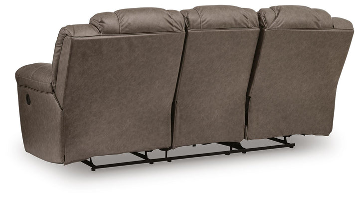 Lowilla Reclining Sofa - Dark Brown (5)