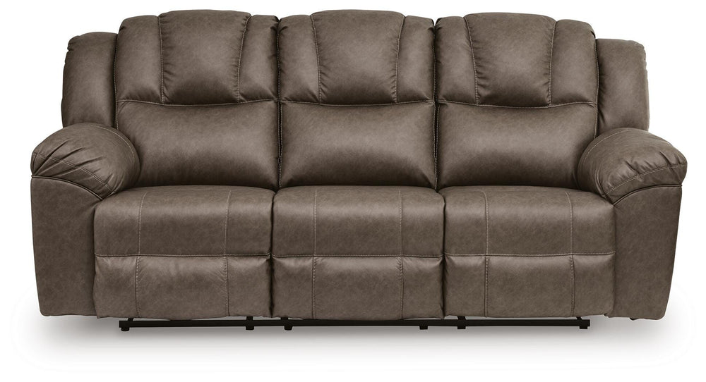 Lowilla Reclining Sofa - Dark Brown (4)
