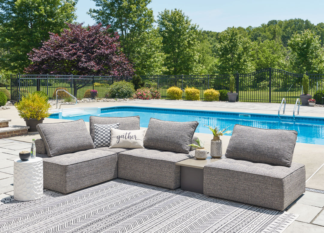 Bree Zee - 5-Piece Outdoor Sectional - Brown by Ashley Furniture product image
