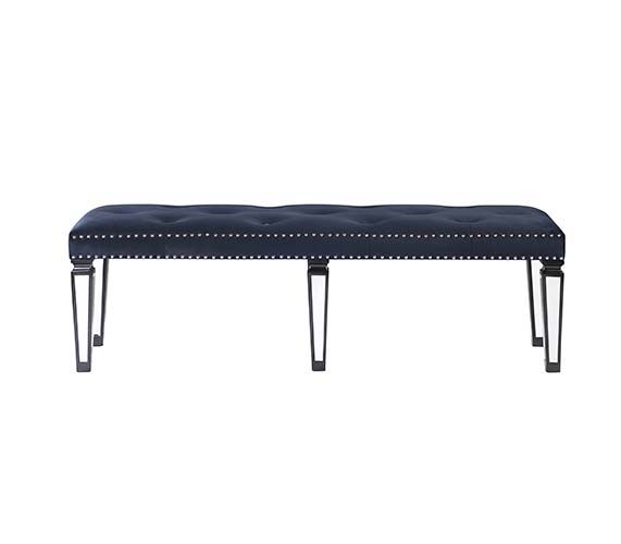 varian-ii-bench-mirrored-dark-navy-velvet-black-sliver