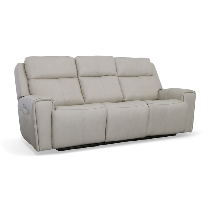 Flexsteel 1601-62PH-03001 Barnett  Power Reclining Sofa With Power Headrests & Lumbar  Timber