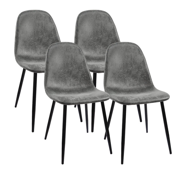 5-piece-round-dining-table-set-black-suede-tulip-base