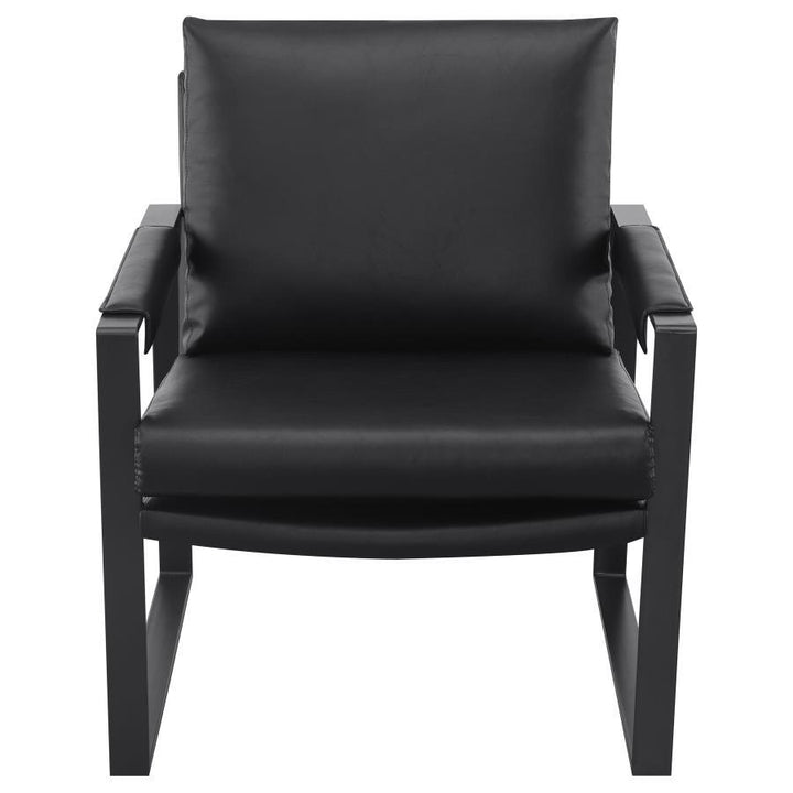 Rosalind - Upholstered Track Arm Accent Chair - Black