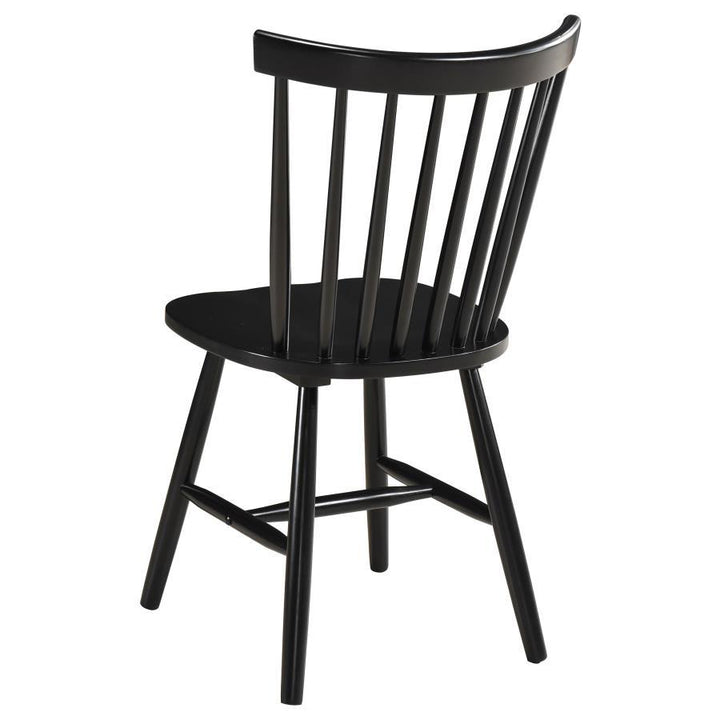Hollyoak - Windsor Wood Dining Side Chair  - Black