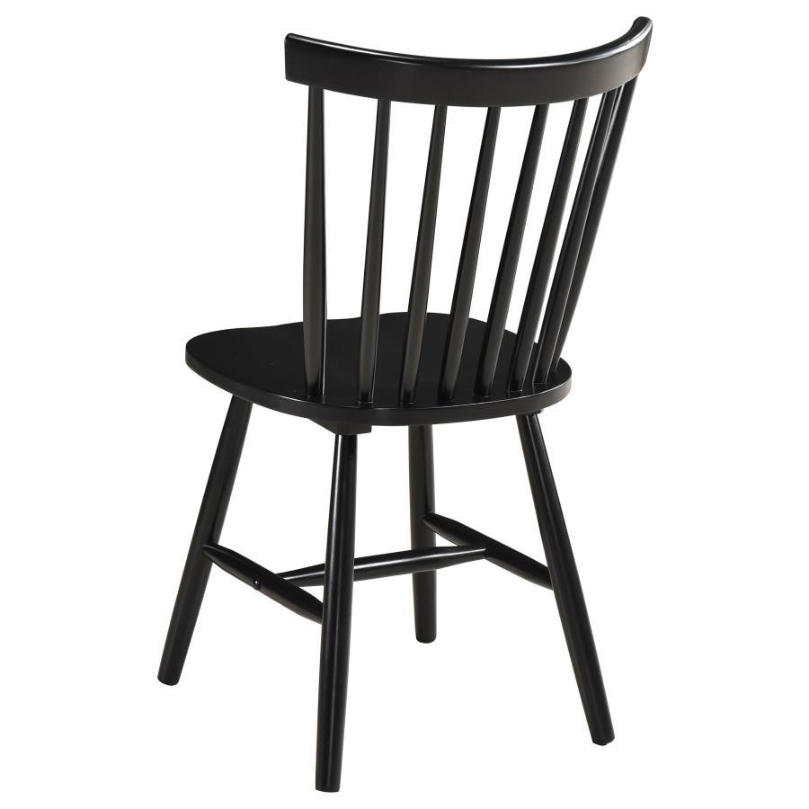 Hollyoak - Windsor Wood Dining Side Chair  - Black