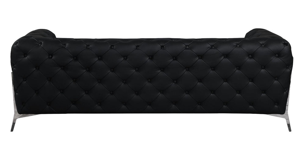 DivanItalia 970 Sofa in Top-Grain Italian Leather - Black