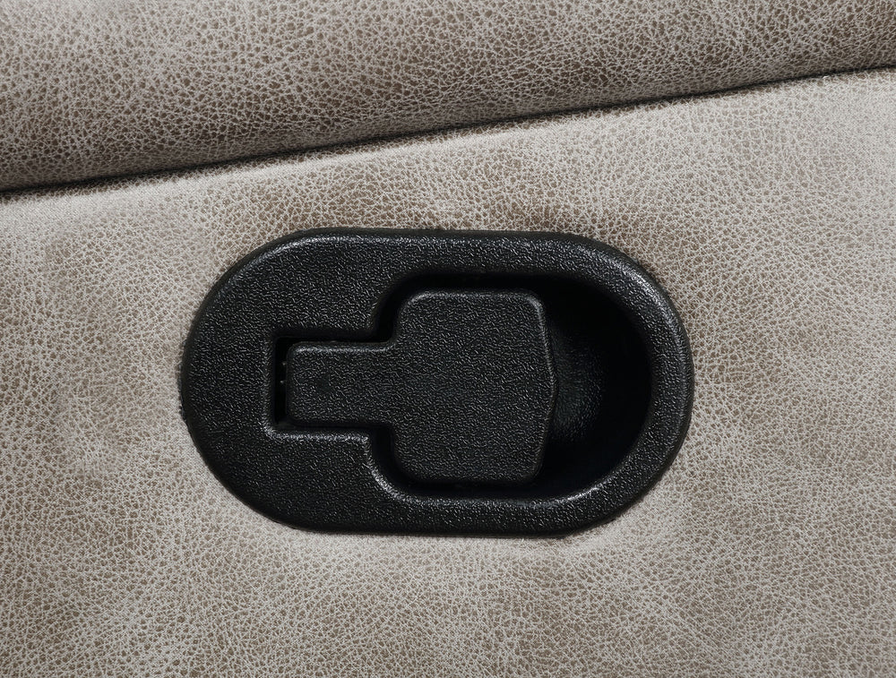 Greer - Upholstered Motion Reclining Sofa - Taupe