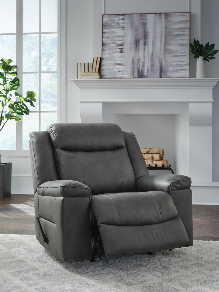 Status Check Recliner - Dark Gray (8)