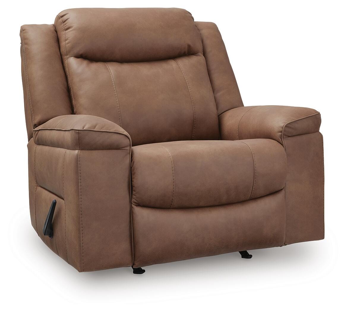 Status Check Recliner - Light Brown (1)