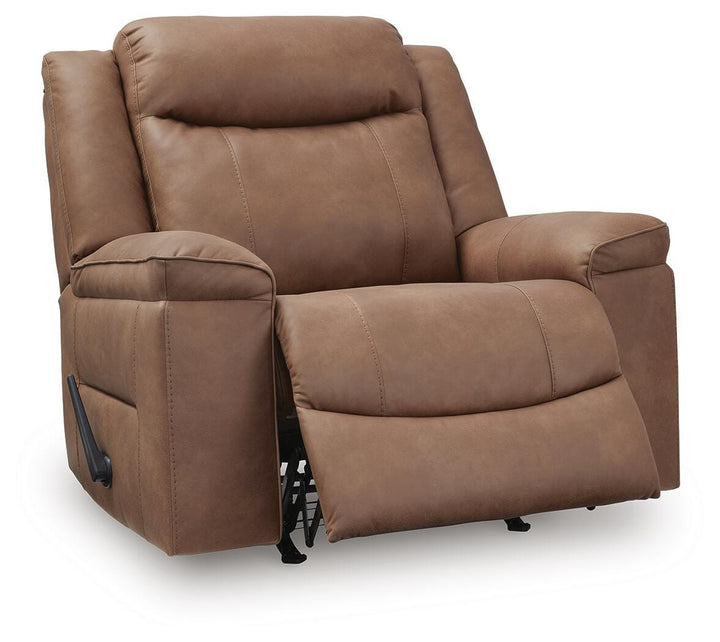 Status Check Recliner - Light Brown (3)