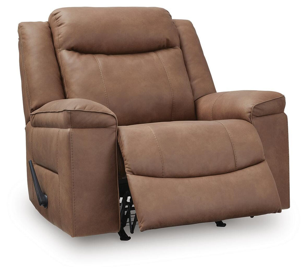 Status Check Recliner - Light Brown (3)