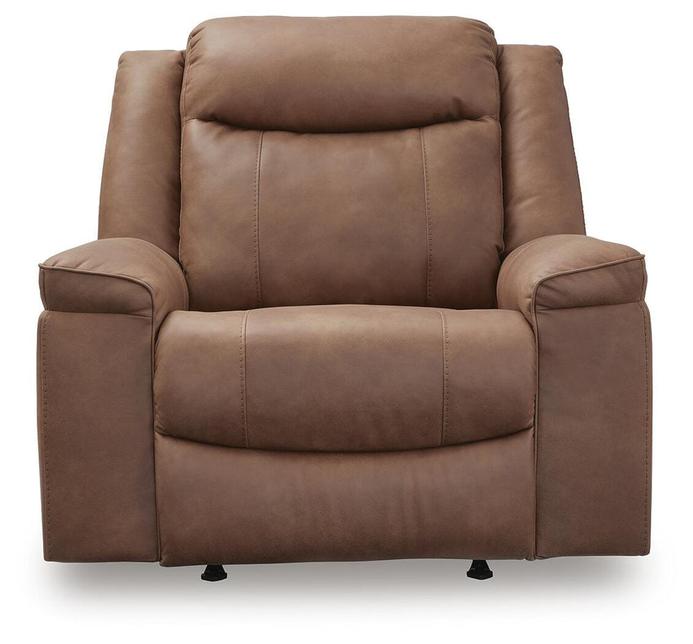 Status Check Recliner - Light Brown (4)