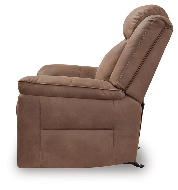 Status Check Recliner - Light Brown (7)
