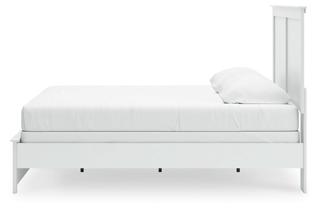 Bostwick Shoals - King Panel Bed With Framed Footboard - White by Ashley Furniture product image
