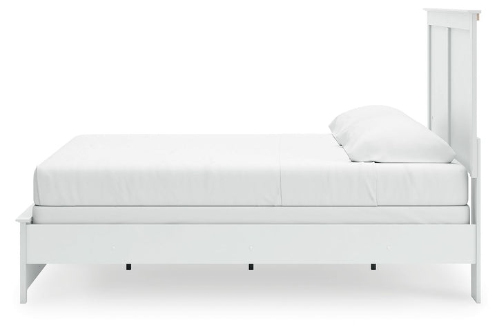 Bostwick Shoals - King Panel Bed With Framed Footboard - White by Ashley Furniture product image