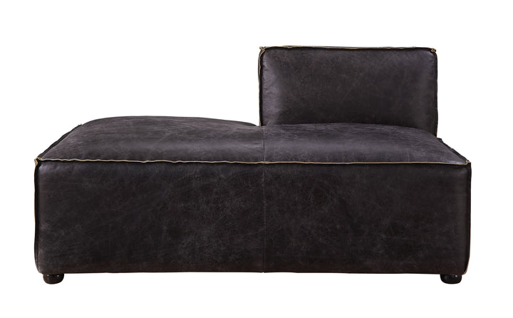 Birdie - Modular Chaise - Antique Slate Top Grain Leather