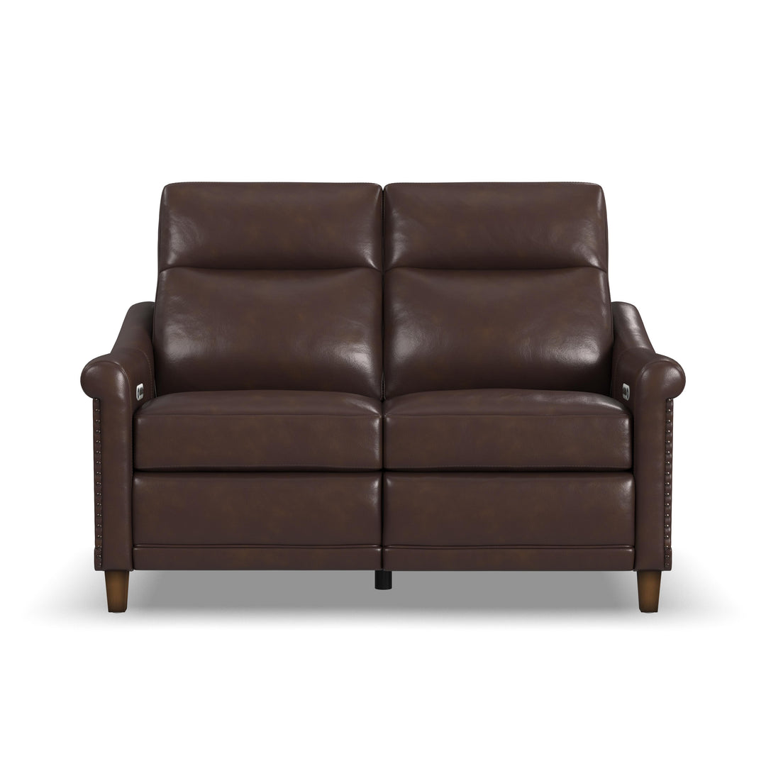 Elizabeth  Power Reclining Loveseat With Power Headrest  Brunette