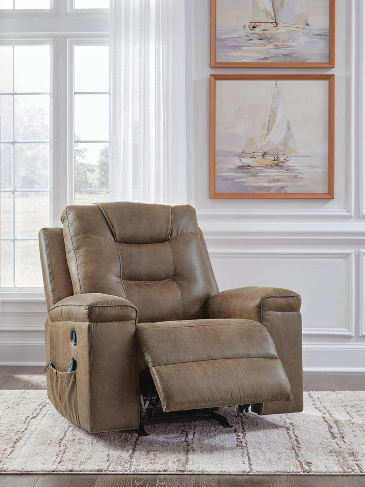 Stockworth Recliner - Light Brown (8)