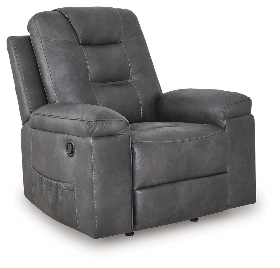 Stockworth Recliner - Dark Gray (1)