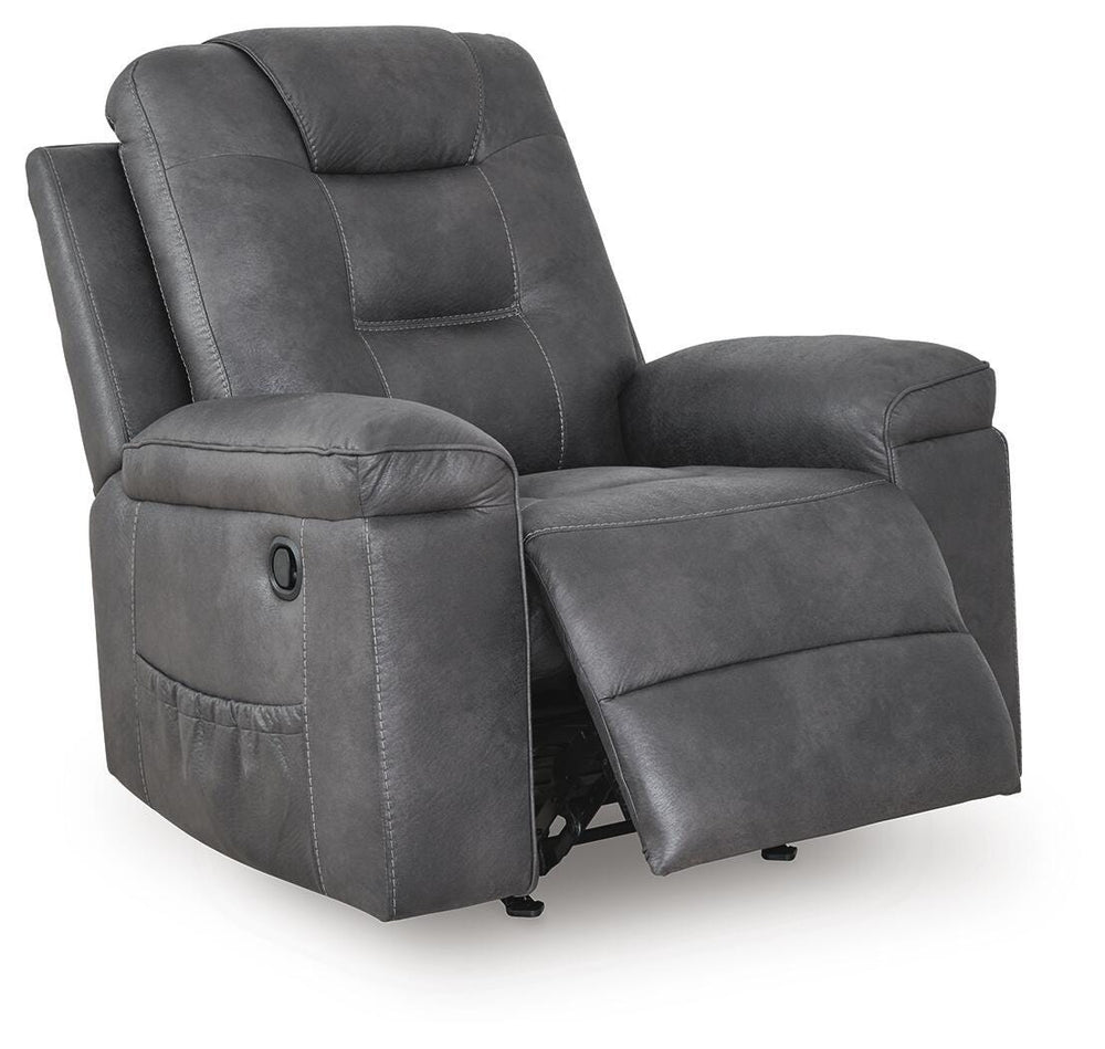 Stockworth Recliner - Dark Gray (3)