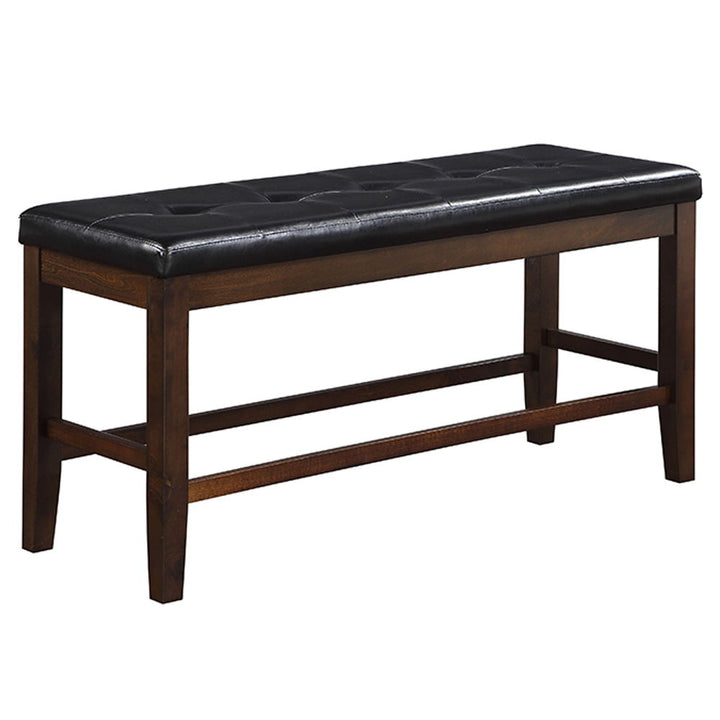 urbana-counter-height-bench-black-synthetic-leather-espresso