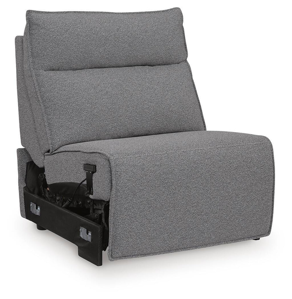 Modmax II 7-Piece Power Reclining Sectional with Audio Consoles - Salt and Pepper