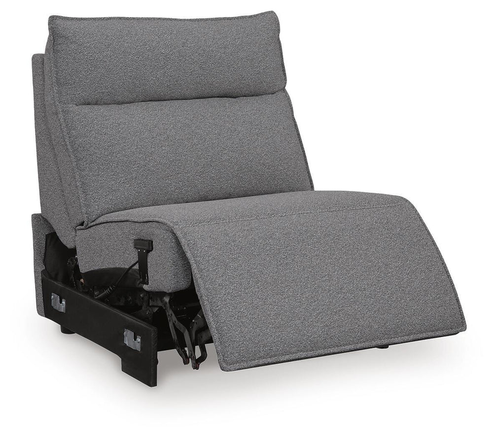 Modmax II 7-Piece Power Reclining Sectional with Audio Consoles - Salt and Pepper