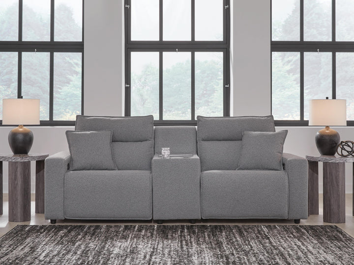 Modmax II 3-Piece Power Reclining Sectional with Console - Salt and Pepper (2)