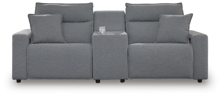 Modmax II 3-Piece Power Reclining Sectional with Console - Salt and Pepper (1)