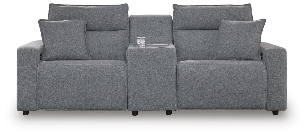 Modmax II 3-Piece Power Reclining Sectional with Console - Salt and Pepper (1)