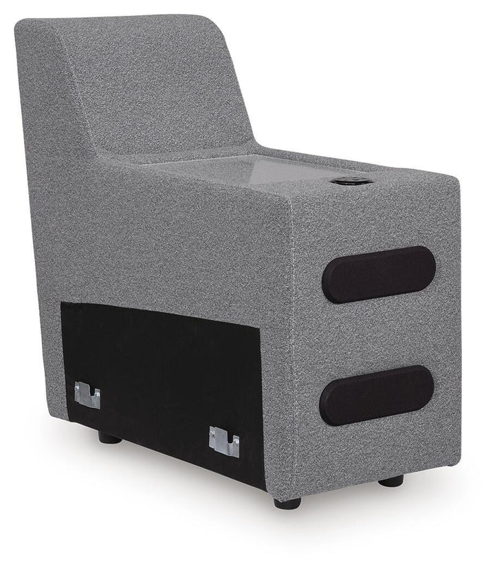 Modmax II 7-Piece Power Reclining Sectional with Audio Consoles - Salt and Pepper
