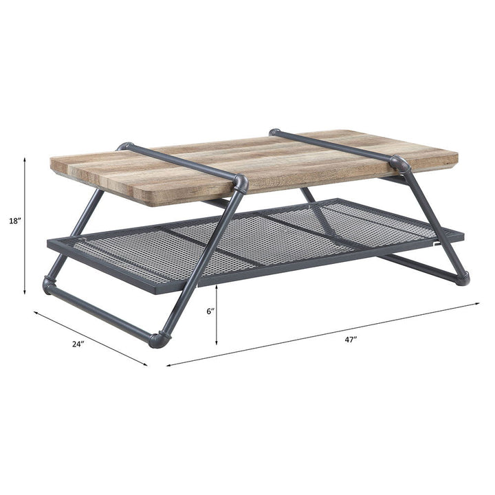 Brantley - Coffee Table - Oak & Sandy Gray