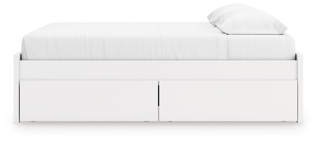 Onita - King Platform Bed With 2 Side Storage - White by Ashley Furniture product image