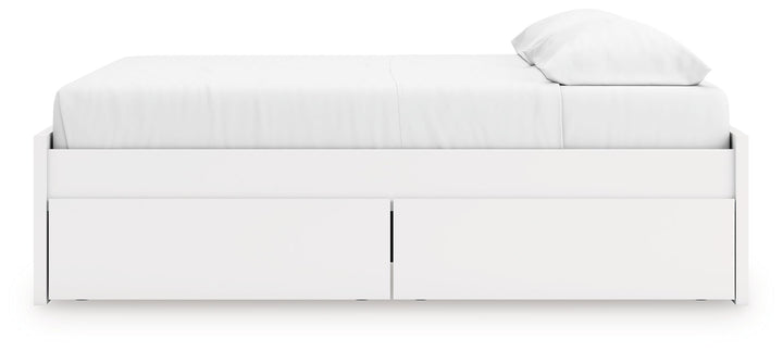 Onita - King Platform Bed With 2 Side Storage - White by Ashley Furniture product image
