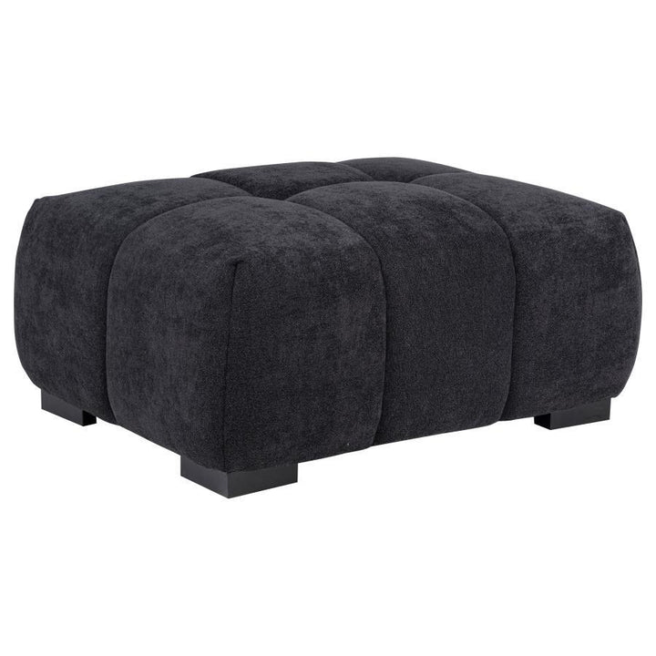 Coaster Furniture Octavia - Fabric Rectangular Upholstered Ottoman - Black