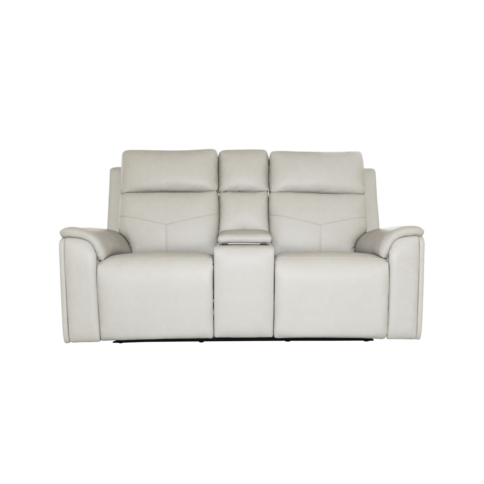 Vernon  Power Reclining Loveseat With Console, Power Headrests, Lumbar, Heat & Massage  Dove Gray