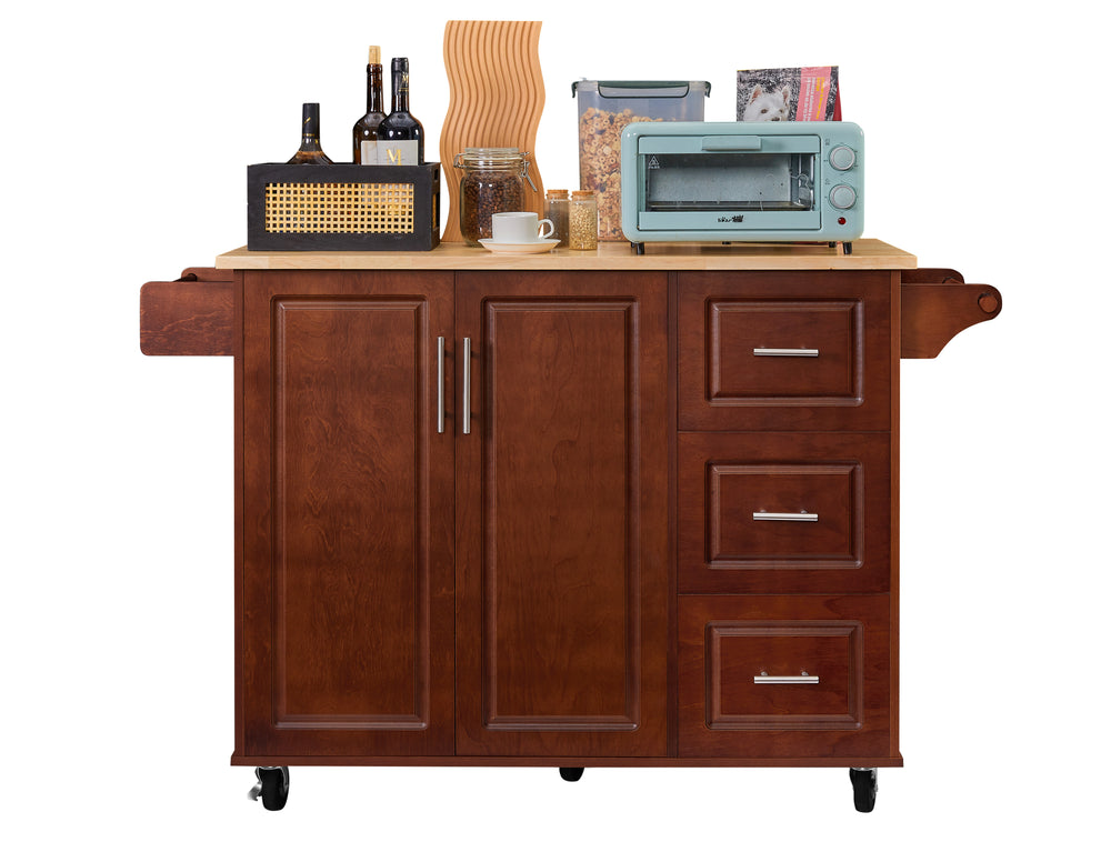 kitchen-island-with-drop-leaf-countertop-rolling-kitchen-island-cart-with-barn-door-and-storage-retro-brown