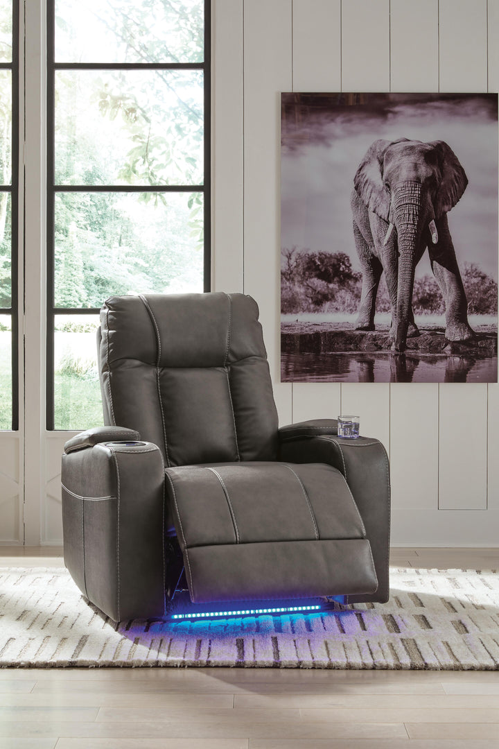 Feazada Power Recliner - Black (9)