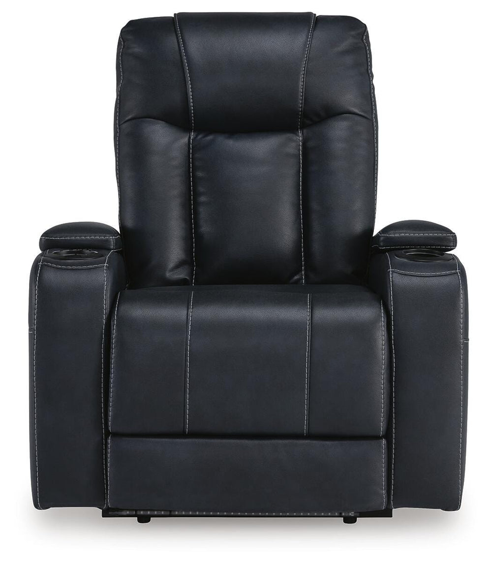 Feazada Power Recliner - Blue (5)