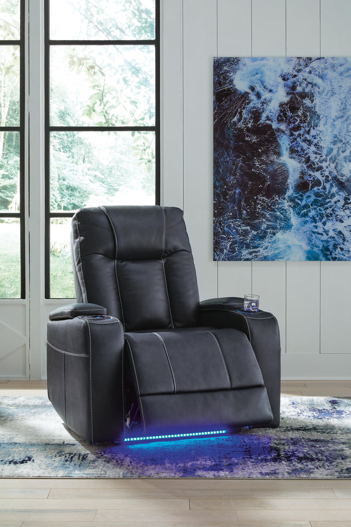 Feazada Power Recliner - Blue (9)