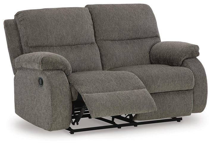 Scranto Reclining Loveseat - Dark Gray (3)