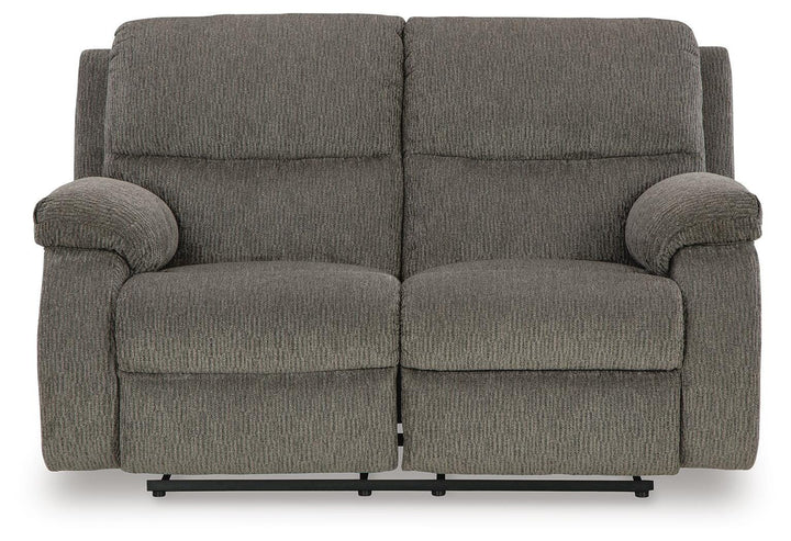 Scranto Reclining Loveseat - Dark Gray (4)