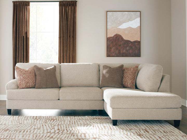 Steelwater Retreat 2-Piece Sectional with Chaise - Latte (2)