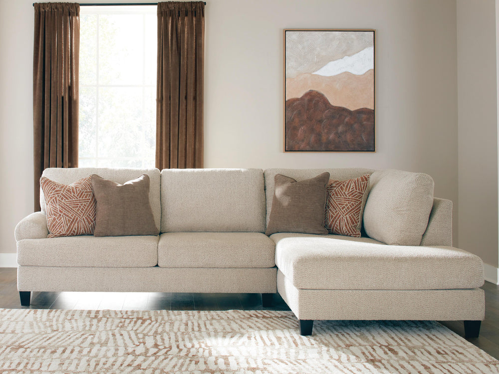 Steelwater Retreat 2-Piece Sectional with Chaise - Latte (2)
