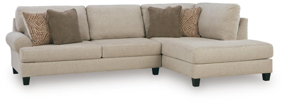 Steelwater Retreat 2-Piece Sectional with Chaise - Latte (1)