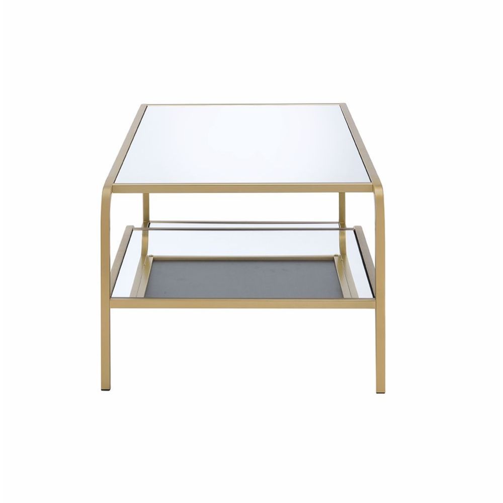 Astrid - Coffee Table - Mirrored & Gold