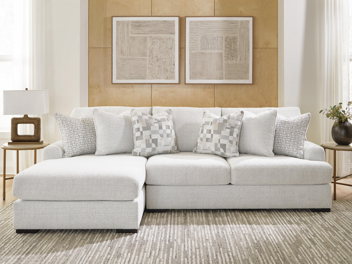 Misty-Lakes 2-Piece Sectional Sofa Chaise - Chalk