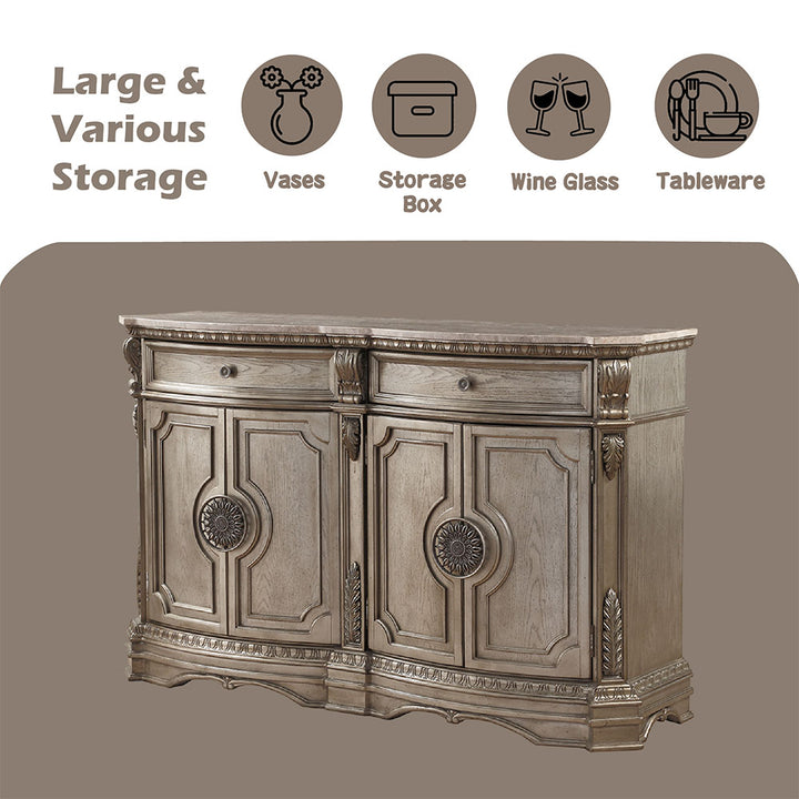Northville Server with Marble Top