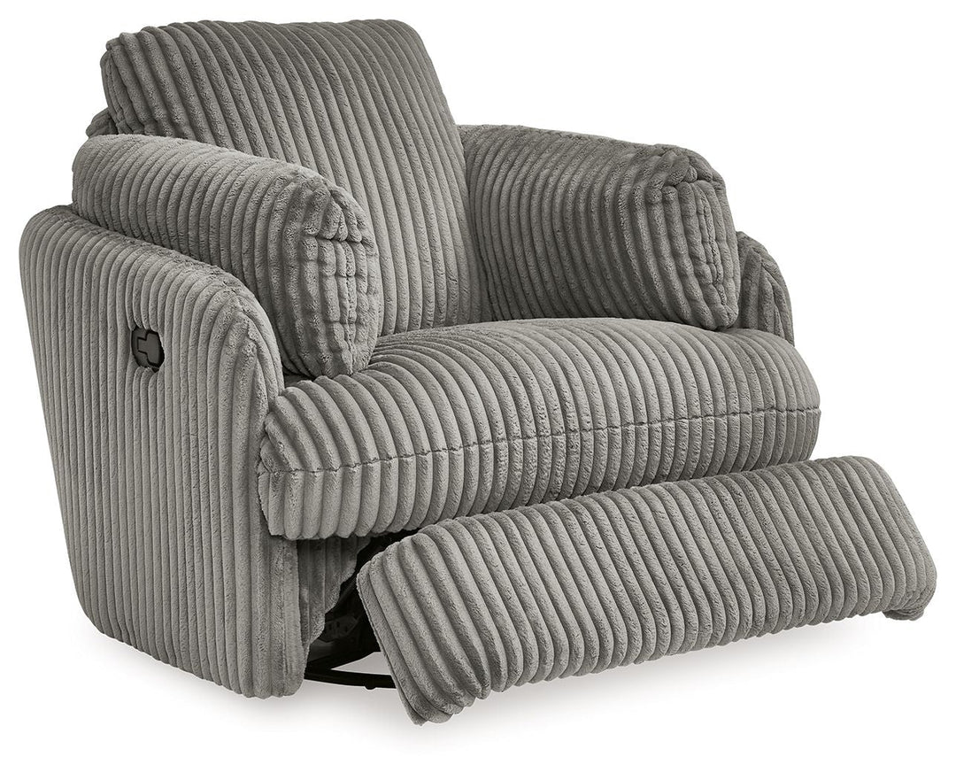 Tie-Breaker - Swivel Glider Recliner - Fog